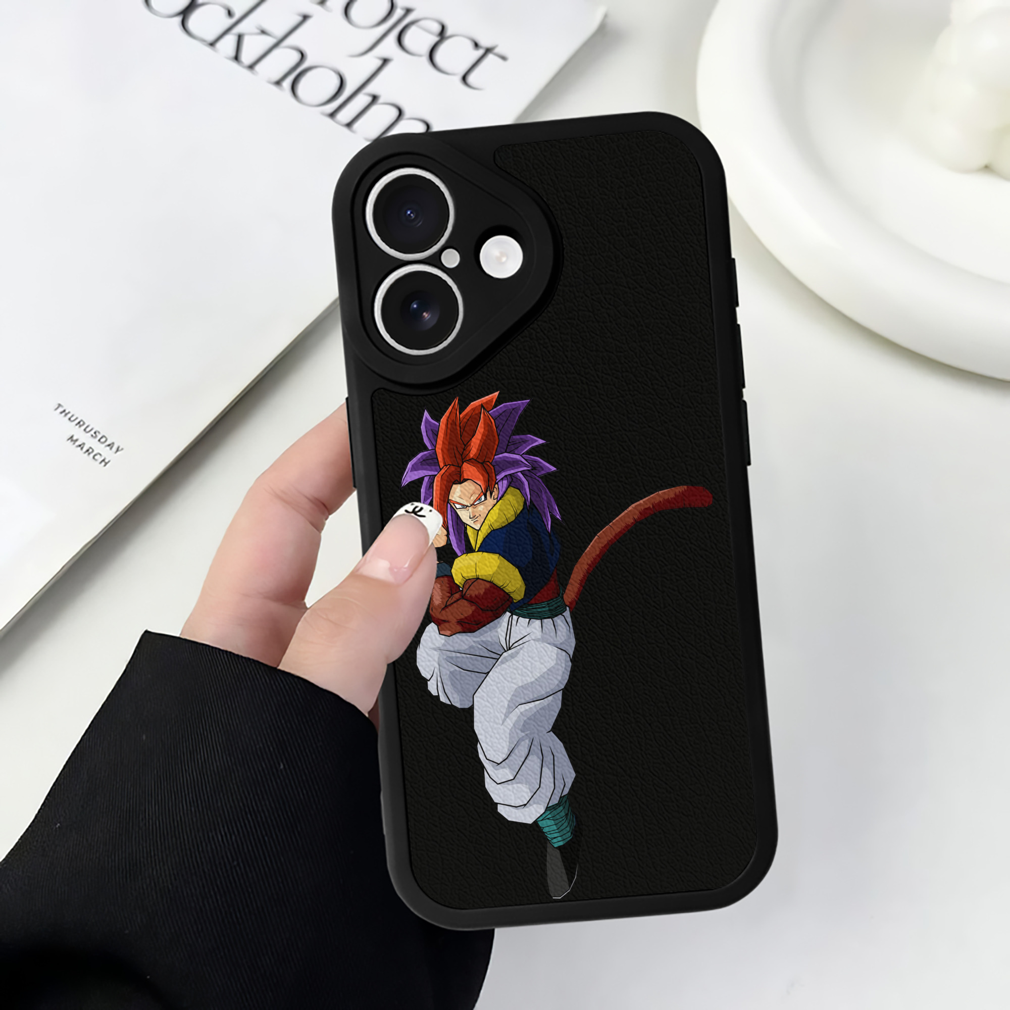 （画像用） ドラゴンボール DRAGON BALL 【iPhone 16シリーズ対応】シリコンスマホケース（レザー調） 材質：シリコン